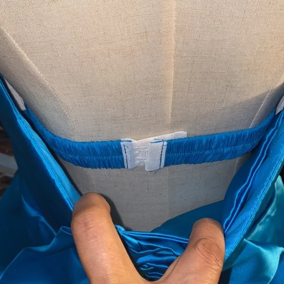 Blue never used dress size 10 with corset to adjust - Picture 7 of 13